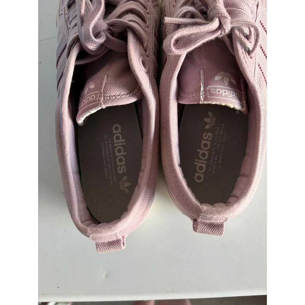 Adidas Originals Nizza W Soft Vision Purple Canvas Sneakers EE5614 Womens 10.5